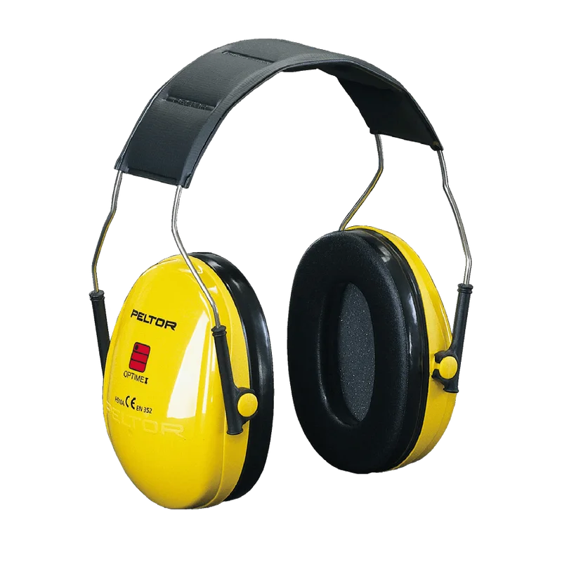 3M Peltor Optime I oorkappen – SNR 27 dB, hoofdband, geel