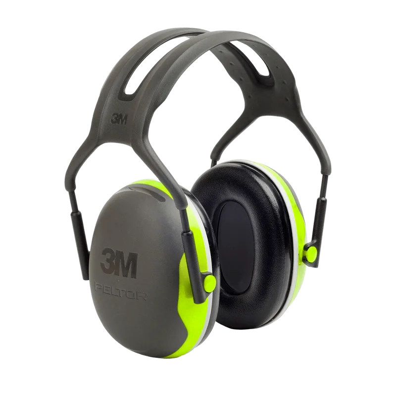 3M Peltor X4A oorkap – hoofdband, fel groen