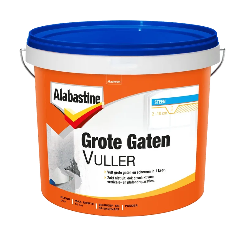 Alabastine Grote Gaten Vuller poeder – grijs, 2,5 kg