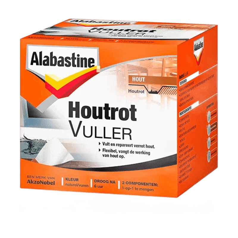 Alabastine Houtrotvuller – 1 kg, voor grotere reparaties