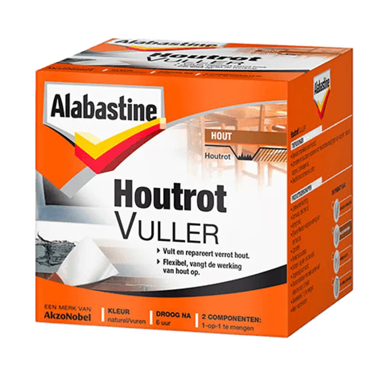 Alabastine Houtrotvuller – 500 gram, 2 componenten