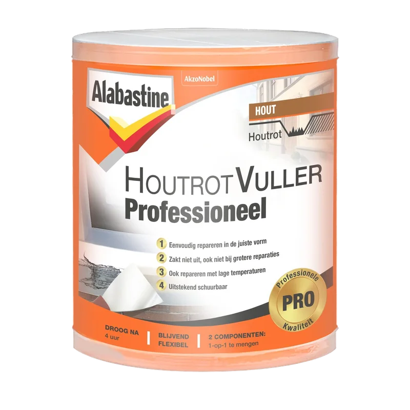 Alabastine Houtrotvuller Professioneel – 330 g, naturel