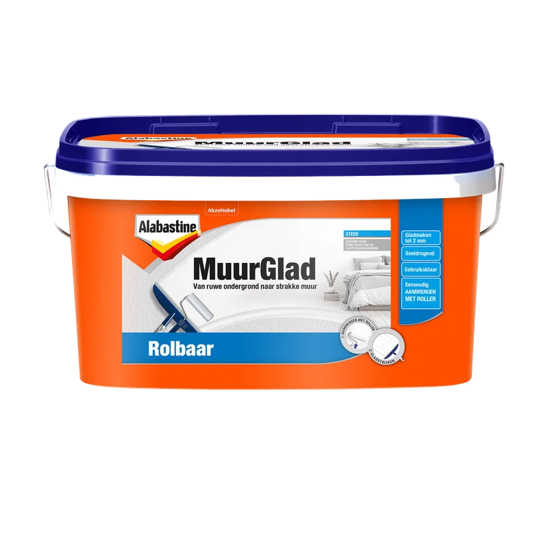 Alabastine MuurGlad Rolbaar – emmer 5 liter