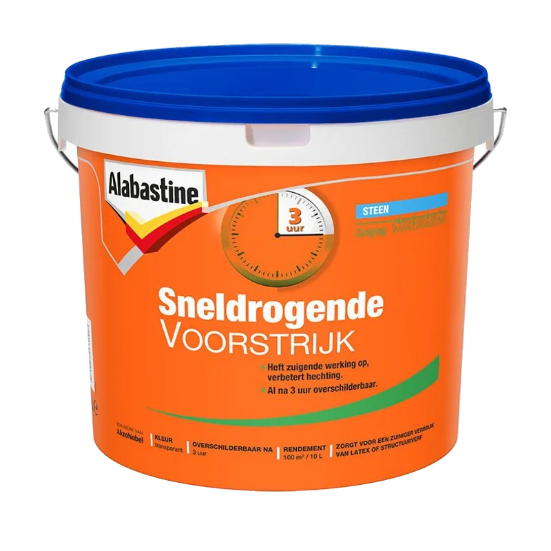 Alabastine Voorstrijk Sneldrogend – transparant, 10 liter