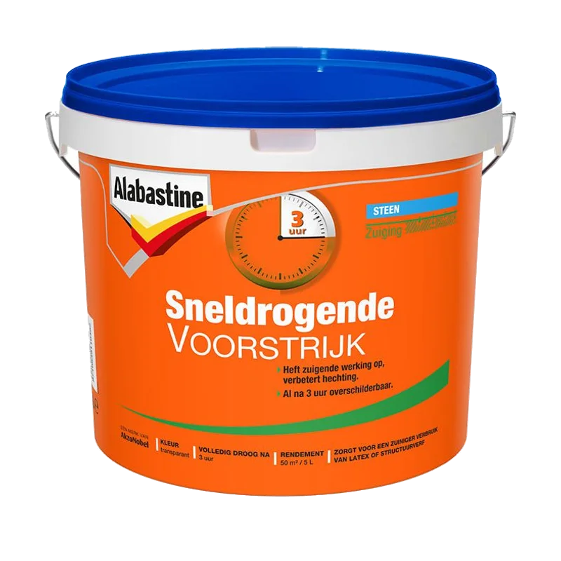 Alabastine Voorstrijk Sneldrogend – transparant, 5 liter