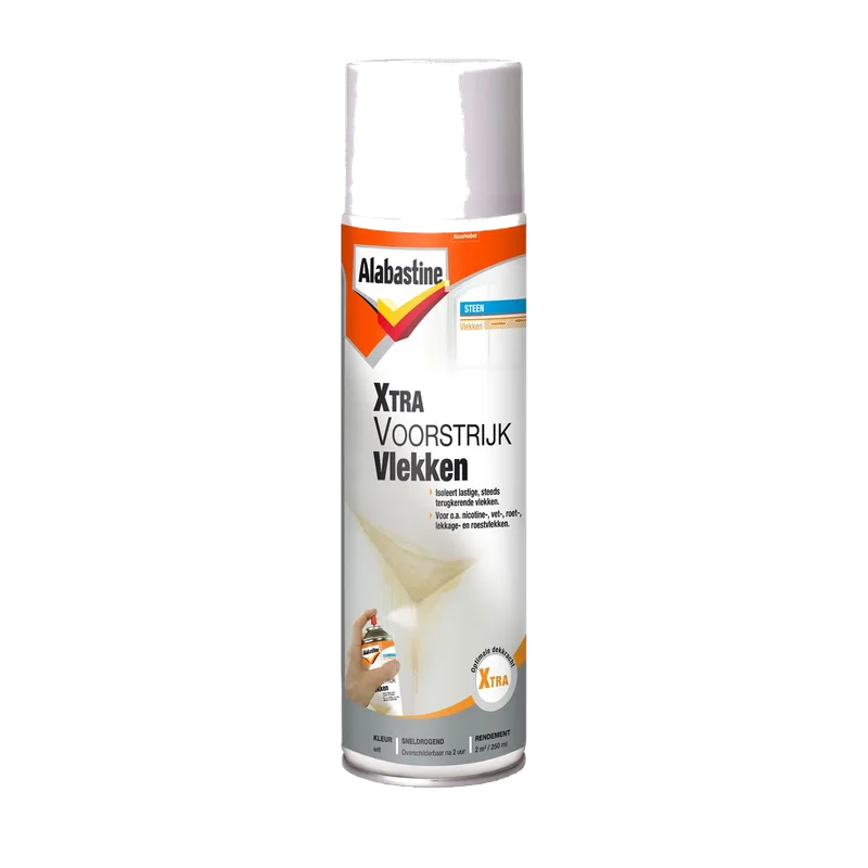 Alabastine Xtra Voorstrijk Vlekken – spuitbus 250 ml, wit