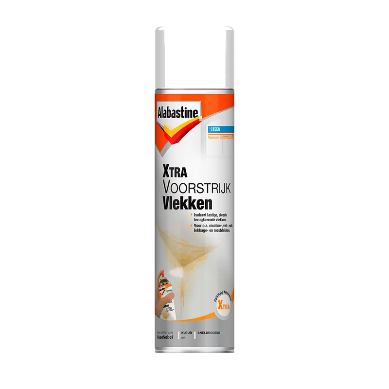 Alabastine Xtra Voorstrijk Vlekken – spuitbus 500 ml, wit