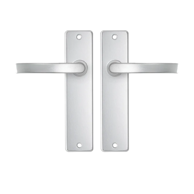 AXA binnendeurbeslag Edge Basic kruk Blok – aluminium, blind