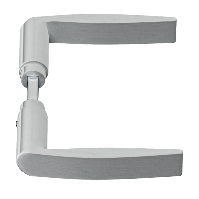 AXA deurkruk Curve 6150-71-11/E – aluminium F1, deur 38 tot 54 mm