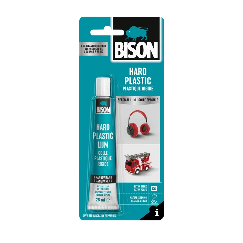 Bison Hard Plastic Lijm – tube 25 ml