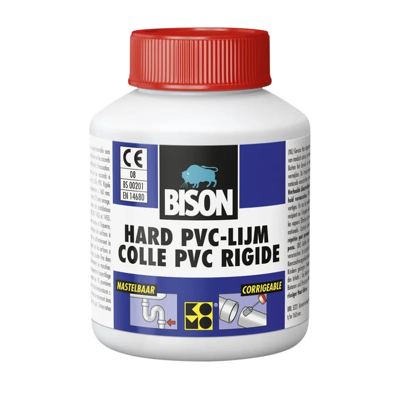 Bison Hard PVC-Lijm – flacon 100 ml met kwast
