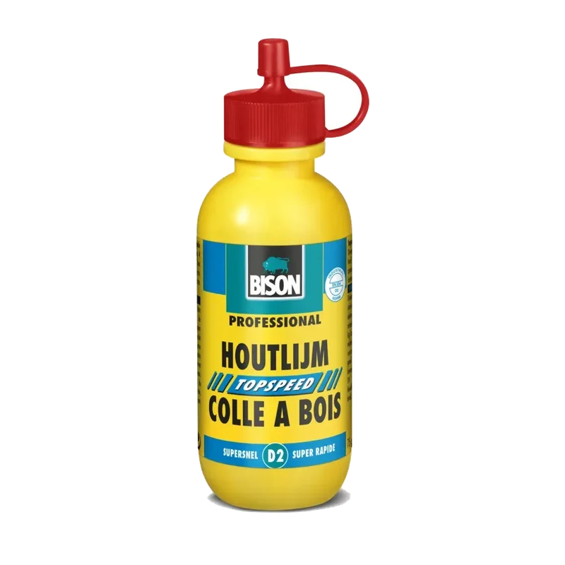 Bison Houtlijm Topspeed – snelle D2-houtlijm, flacon 75 g