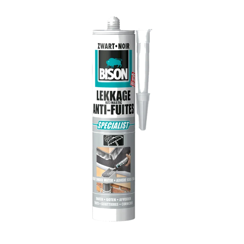 Bison Lekkagekit – zwart, koker 300 ml