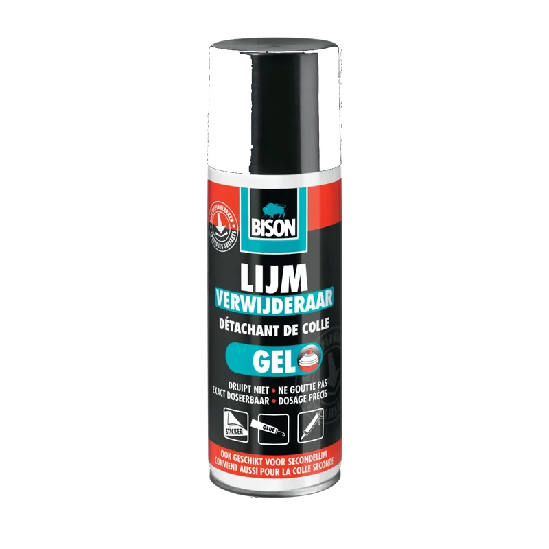 Bison Lijmverwijderaar – gel in spuitbus, 200 ml