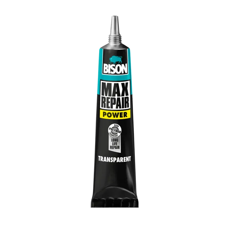 Bison Max Repair Power – reparatielijm transparant, 8 g