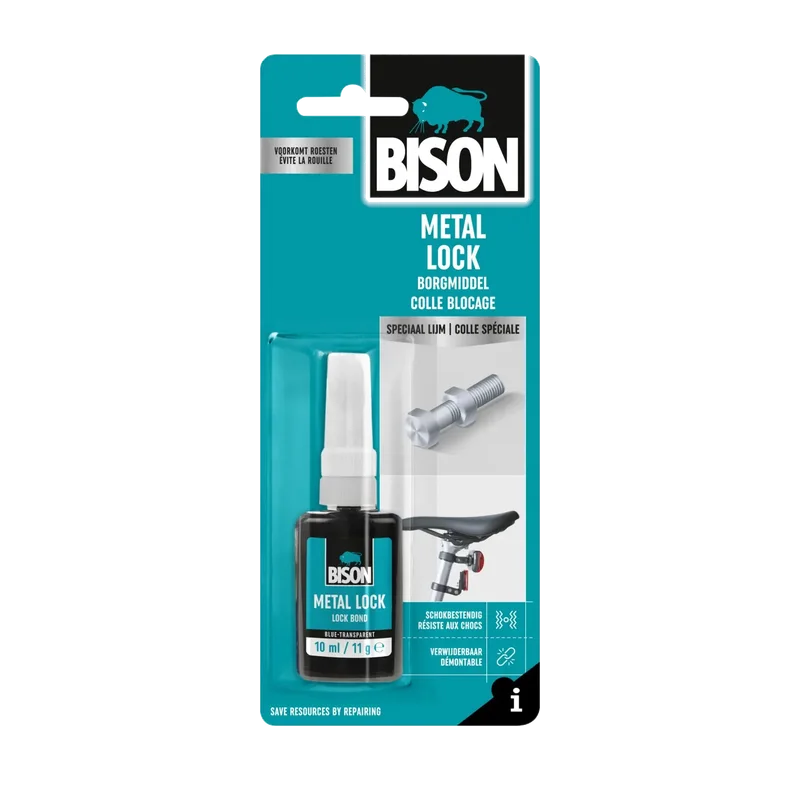 Bison Metal Lock borgmiddel – Lock Bond, 10 ml