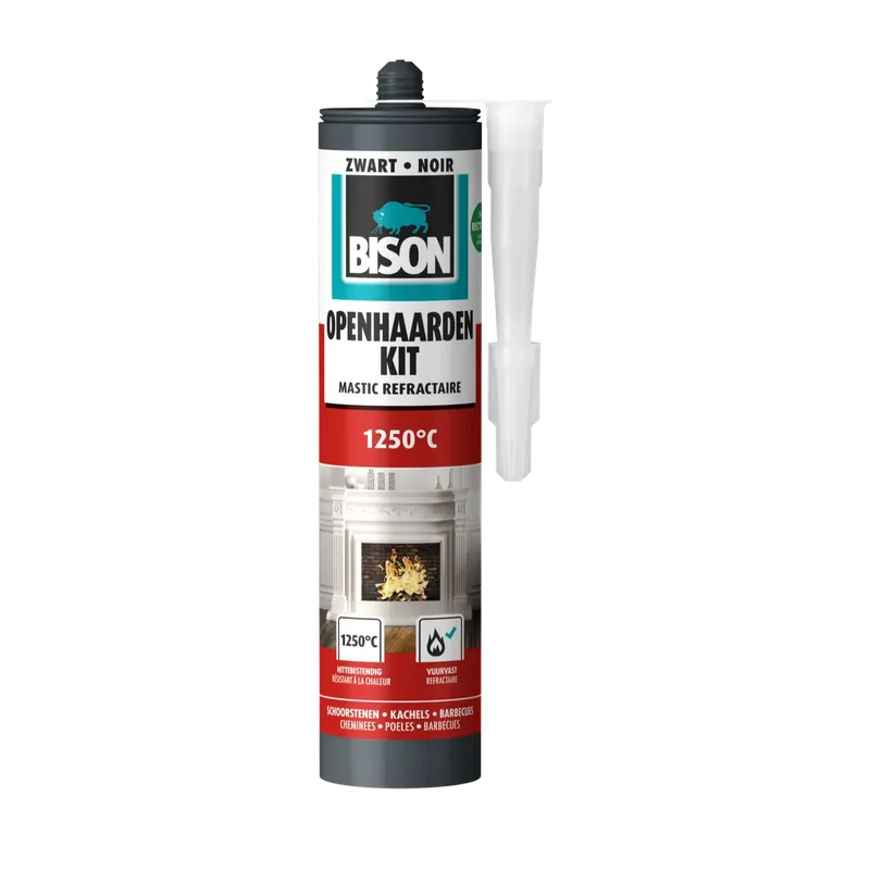 Bison Openhaardenkit – zwart, koker 530 g