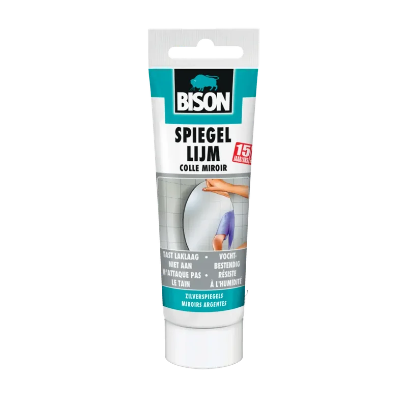 Bison Spiegellijm – voor (zilver)spiegels, tube 100 g