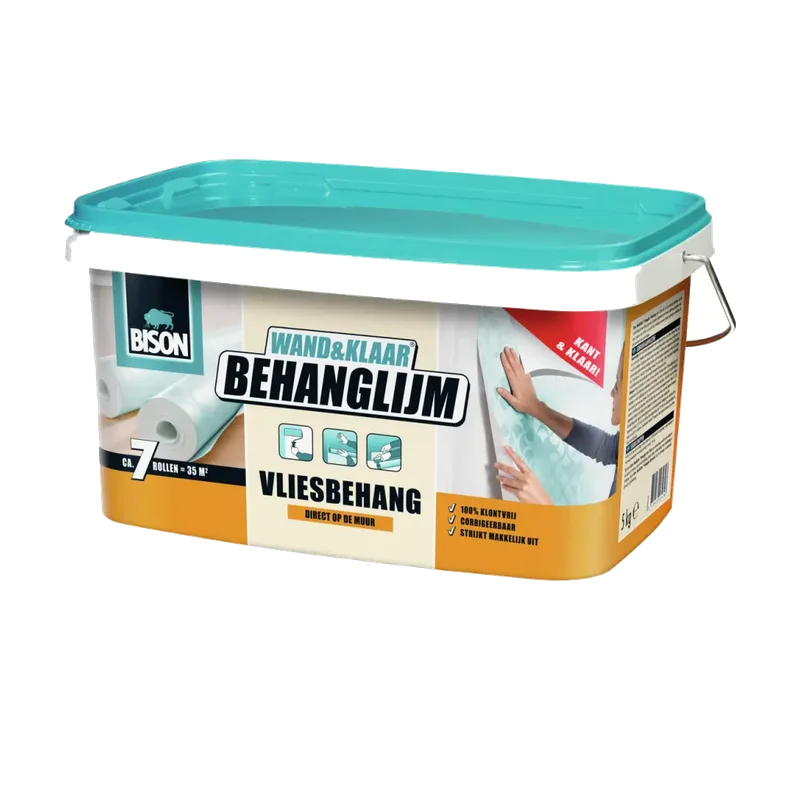 Bison Wand&Klaar Behanglijm Vliesbehang – emmer 5 kg