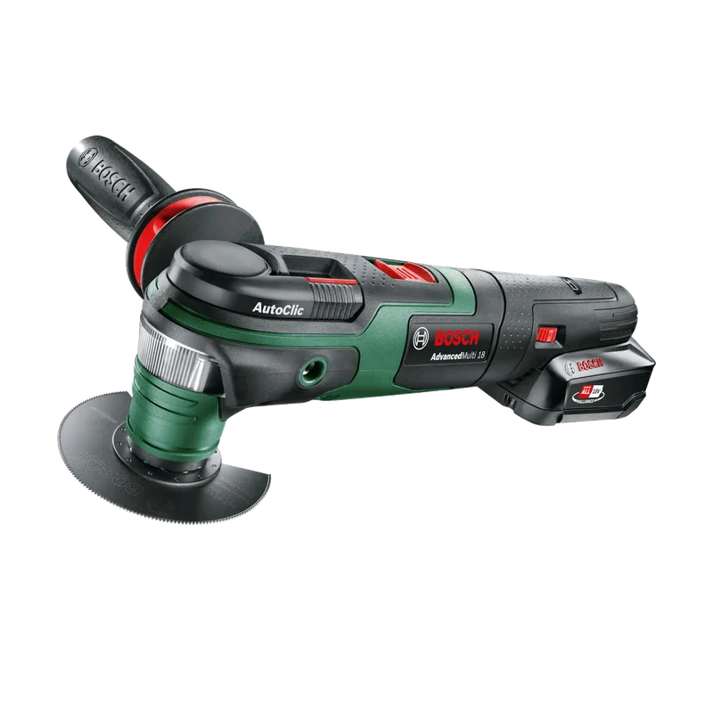 Bosch AdvancedMulti 18 multitool – 1x 2,5 Ah accu, lader, koffer
