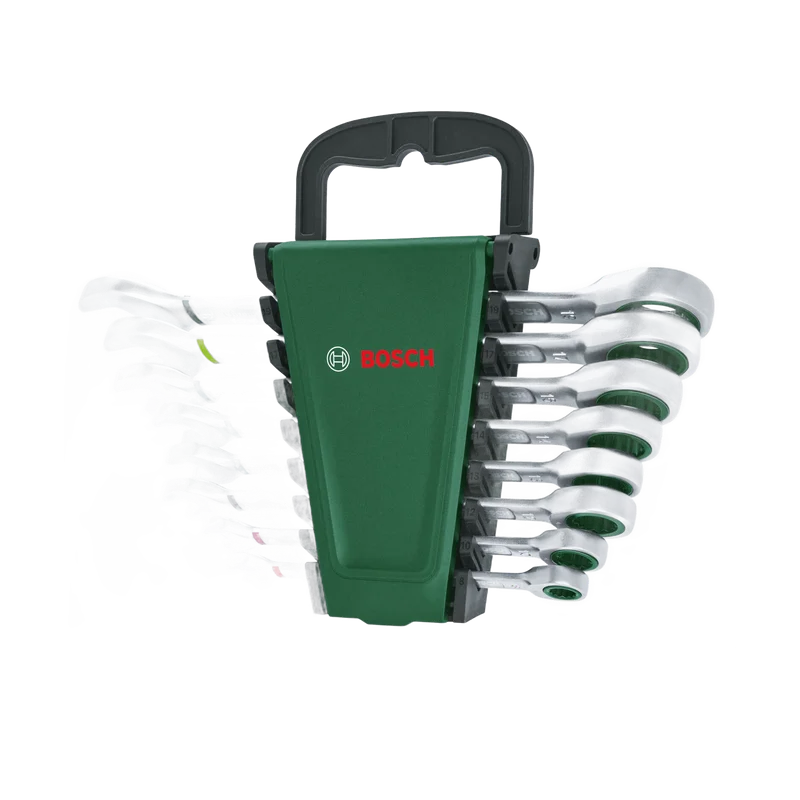 Bosch combinatiesleutels met ratel – 8-delige set 8 tot 19 mm