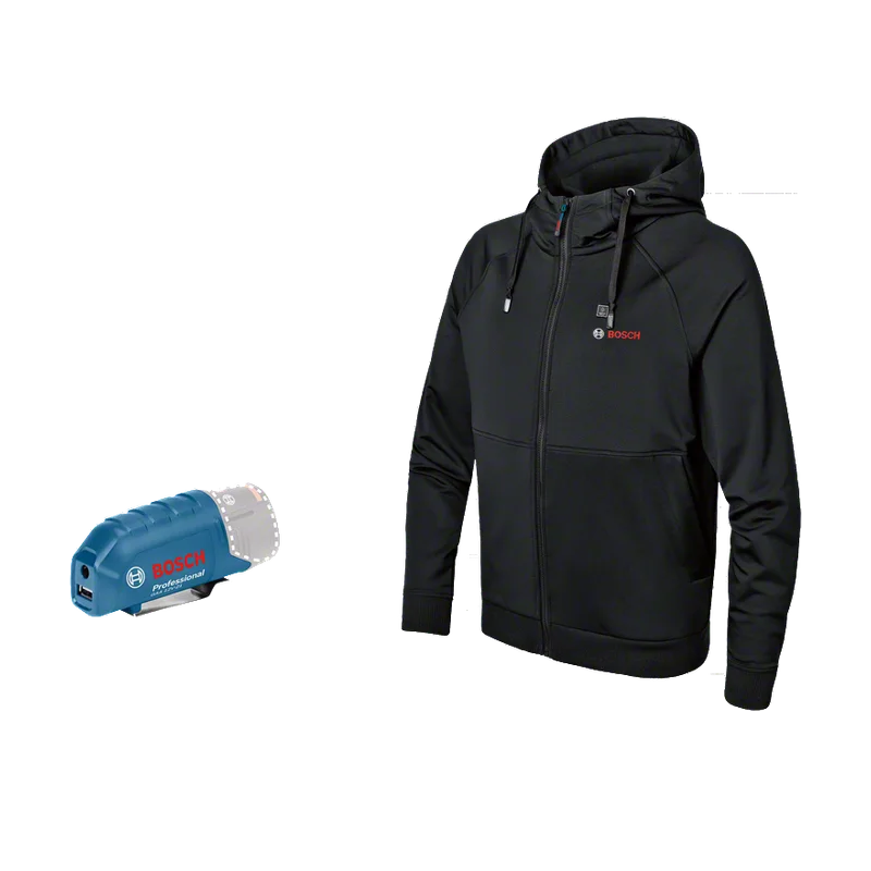 Bosch GHH 12+18V XA verwarmde hoodie – maat XL, zonder accu