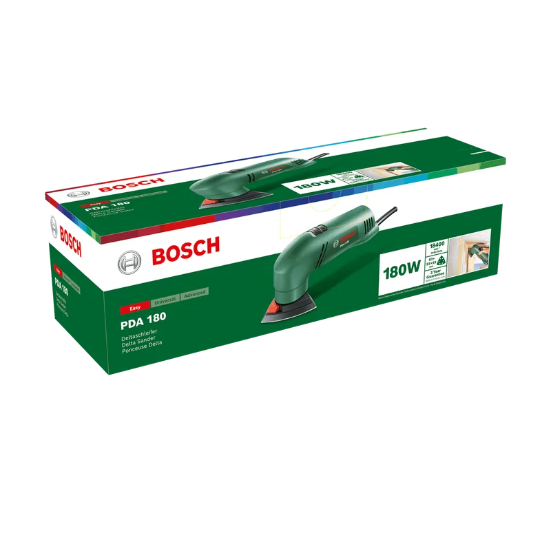 Bosch PDA 180 deltaschuurmachine – 180 W, met 3 schuurbladen
