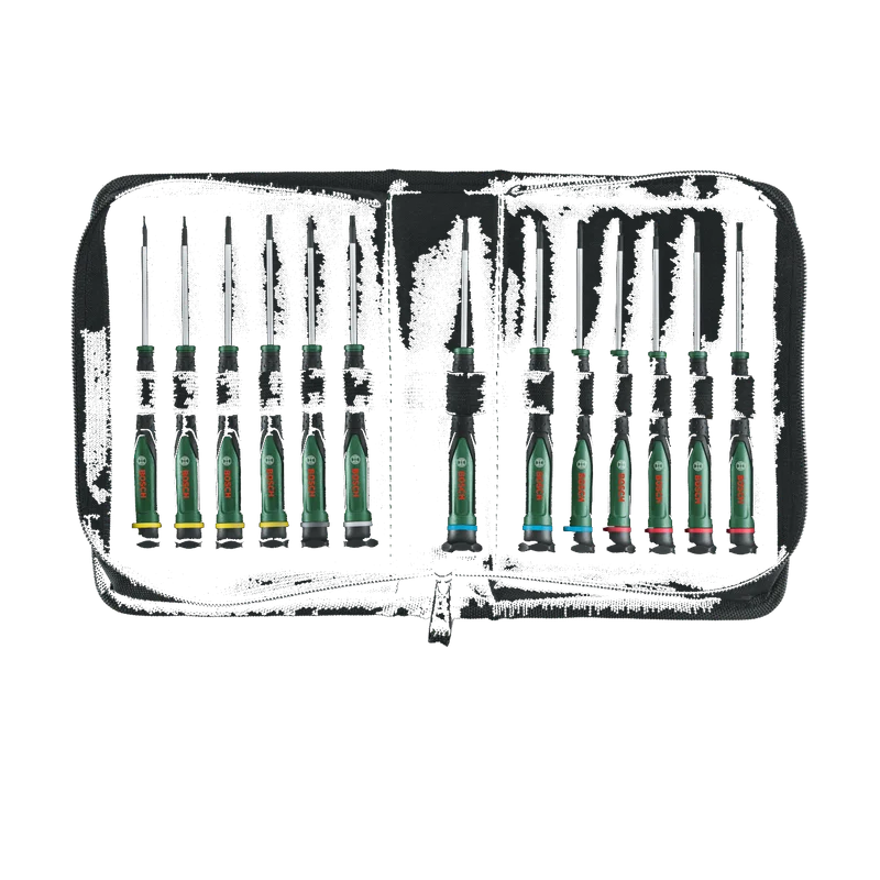 Bosch precisie-schroevendraaierset 13-delig – S2-staal, 1600A02Z9N
