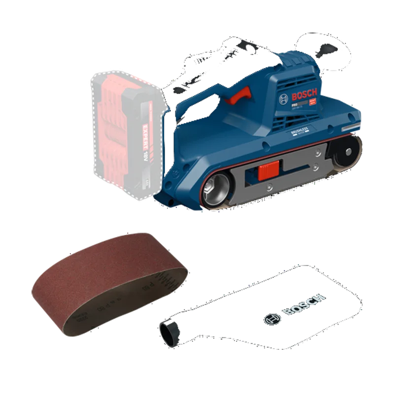 Bosch Professional GBS18V-75 accu-bandschuurmachine – 75 mm, body