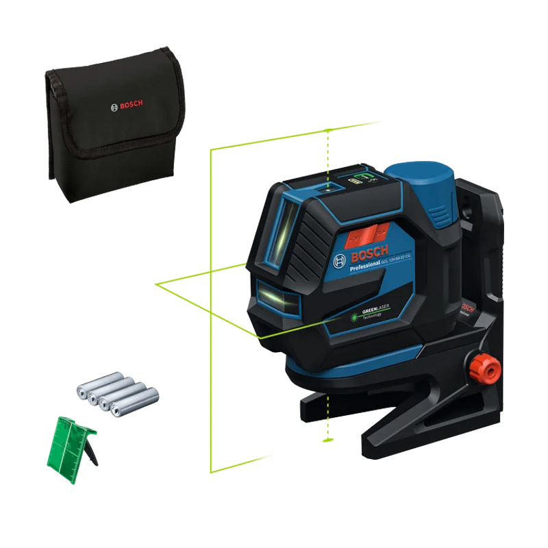Bosch Professional GCL 12V-50-22 CG – met AA-adapter, zonder accu