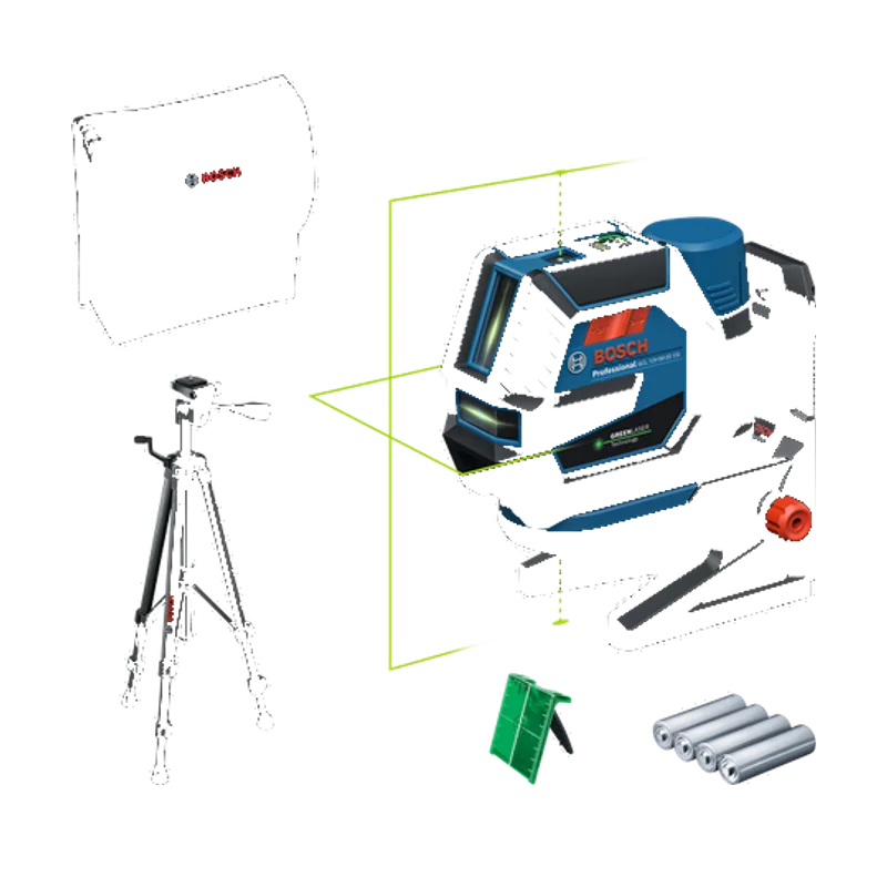 Bosch Professional GCL 12V-50-22 CG – met statief BT 150