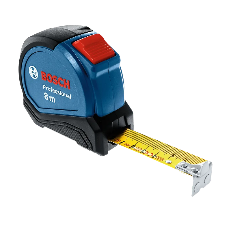 Bosch Professional rolmaat Autolock – 8 m, 27 mm, magneethaak