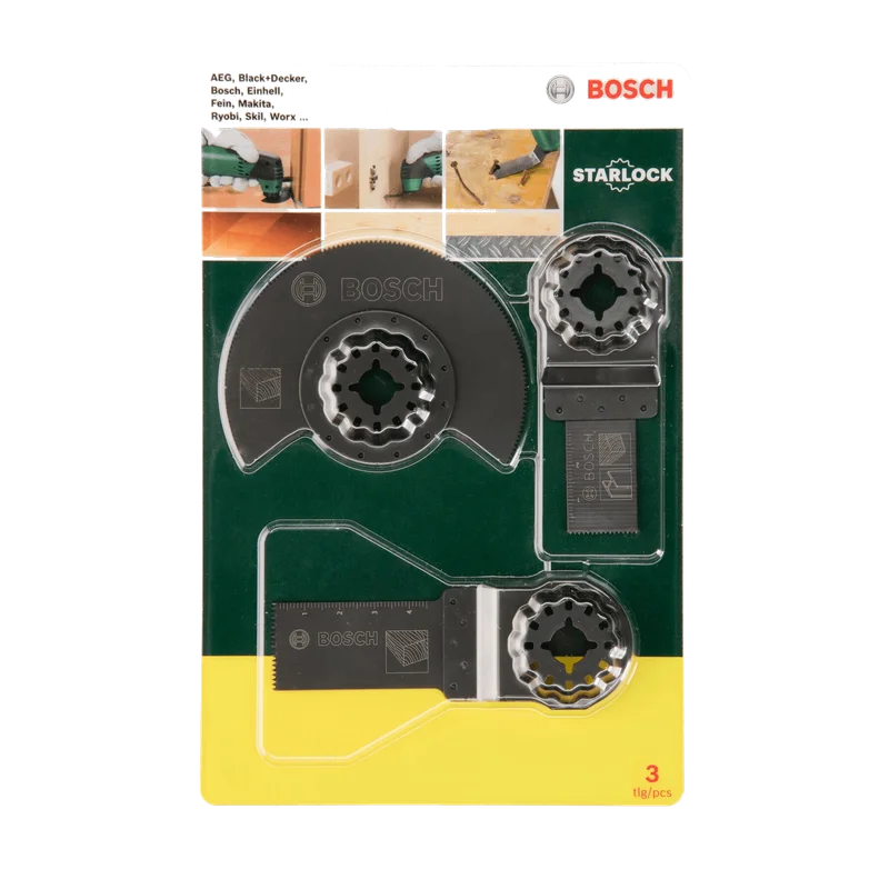 Bosch Starlock starterset Wood – 3-delig voor multitools