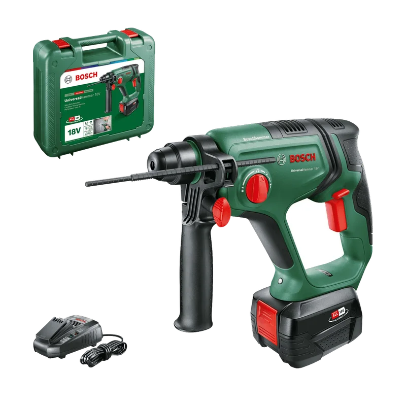 Bosch UniversalHammer 18V boorhamer – 2,0 J, 1x 4,0 Ah, koffer