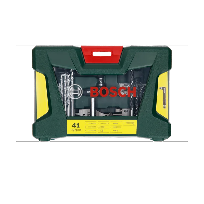 Bosch V-Line boor- en schroefbitset – met haakse schroevendraaier