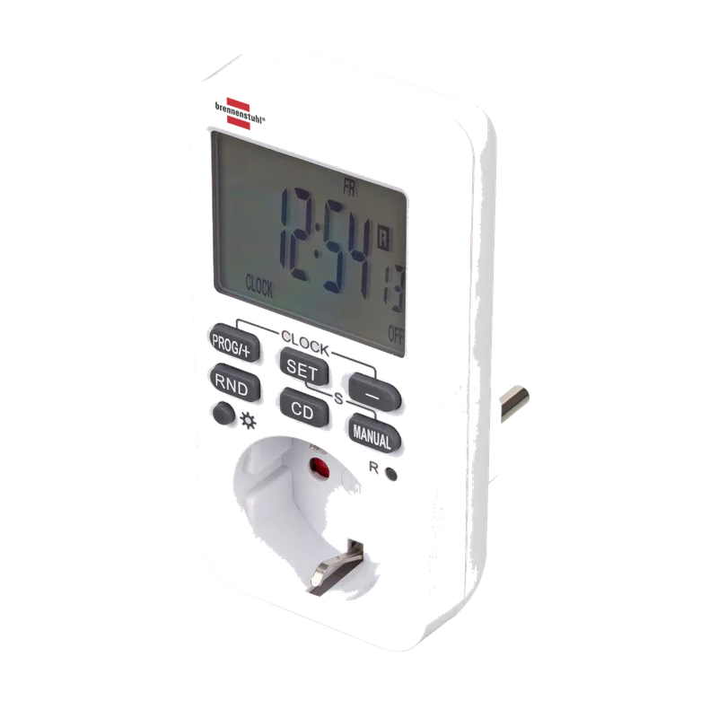 Brennenstuhl Comfort-Line digitale weektimer – wit, met countdown