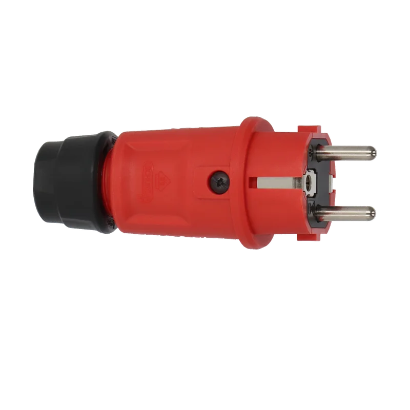 Brennenstuhl Professional stekker IP54 – type E en F, rood/zwart