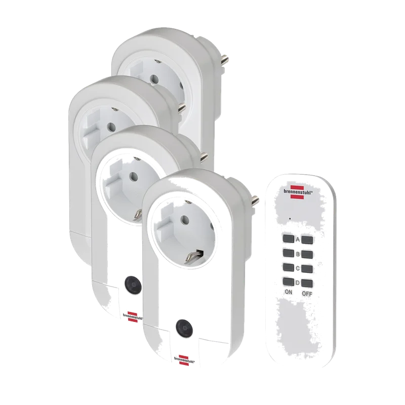 Brennenstuhl RC CE1 4001 schakelaarset – 4 stekkers met handzender