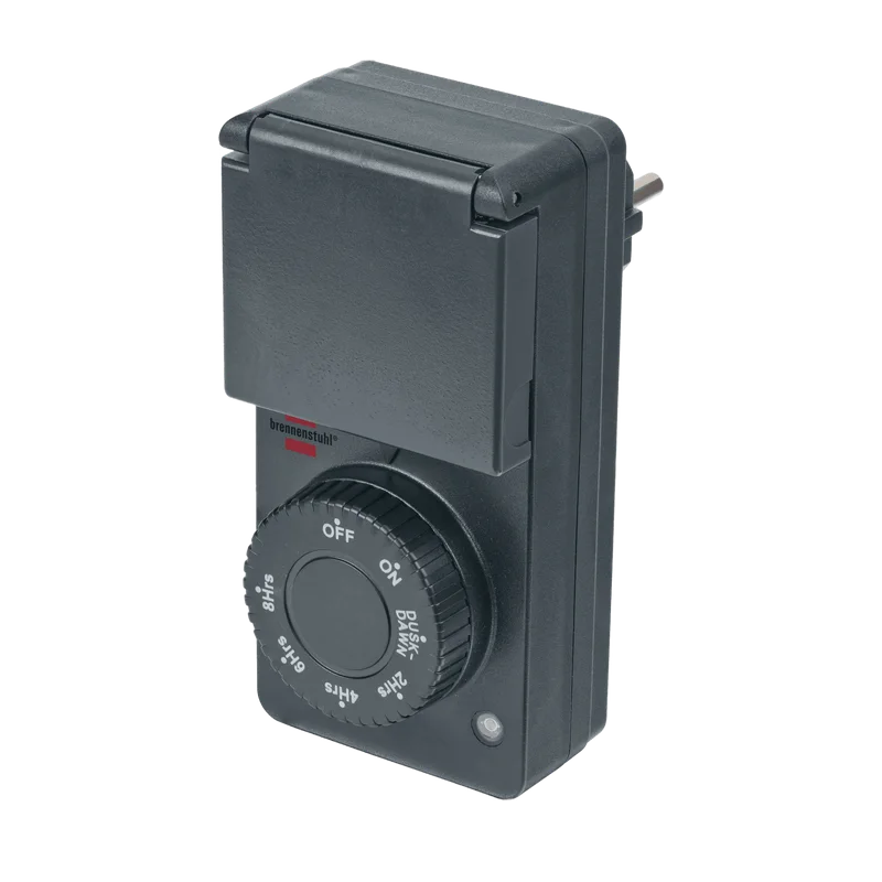 Brennenstuhl timer met schemersensor DDT IP44 – antraciet