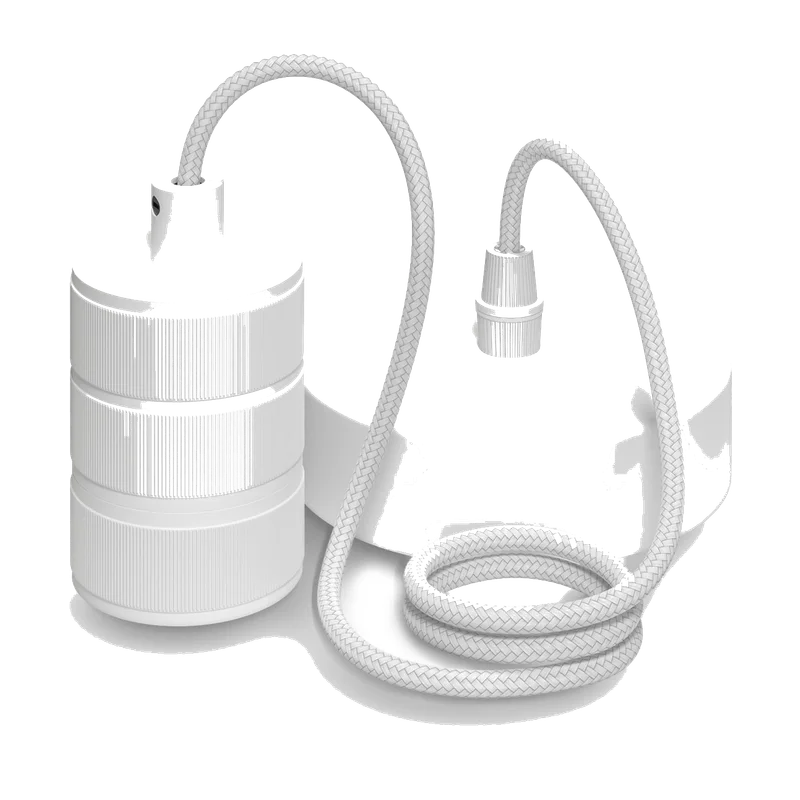 Calex Retro hanglamp pendel E27 – mat wit, zonder lichtbron