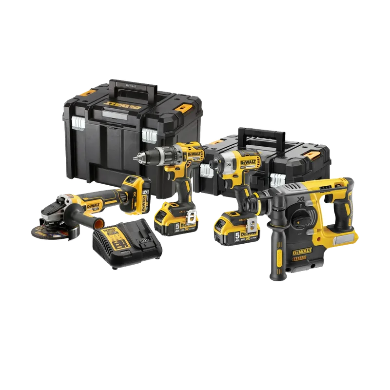 DeWalt DCK422P3T combiset – 4 machines, 18V XR, 3x 5,0 Ah