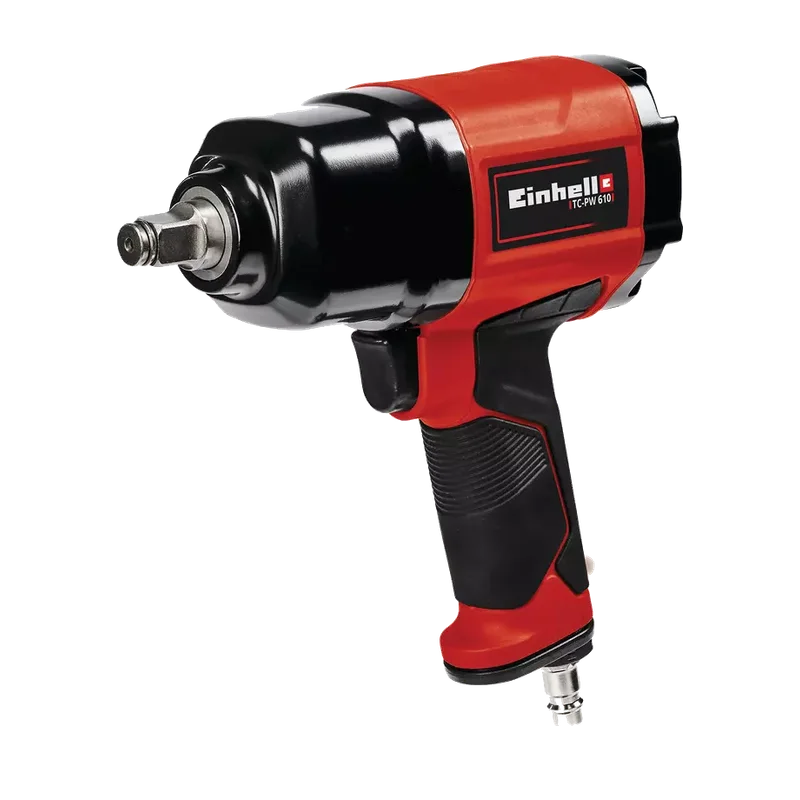 Einhell TC-PW 610 slagmoersleutel – perslucht, met 10 doppen