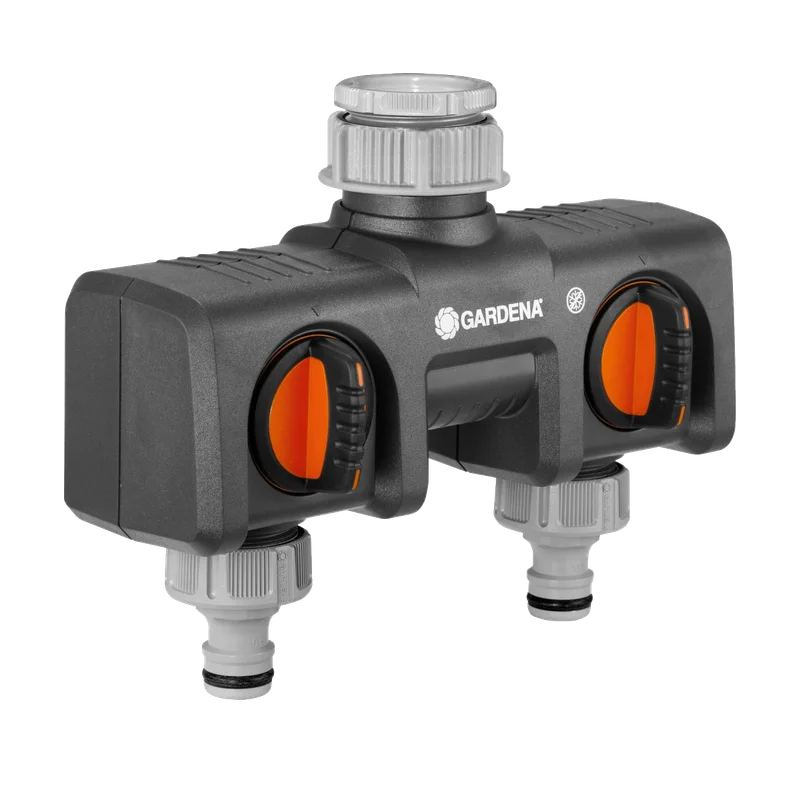 Gardena 2-weg-waterverdeler 8193-20 – G 3/4 en G 1, regelbaar