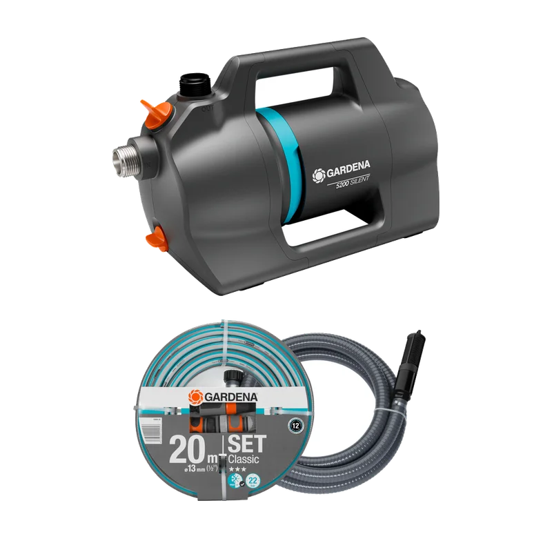 Gardena besproeiingspomp 5200 Silent set – 600 W, 3,9 bar (9085-20)