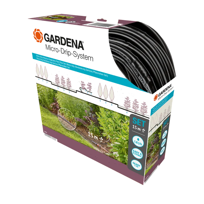 Gardena Micro-Drip startset S rijplanten – druppelbuis 15 m