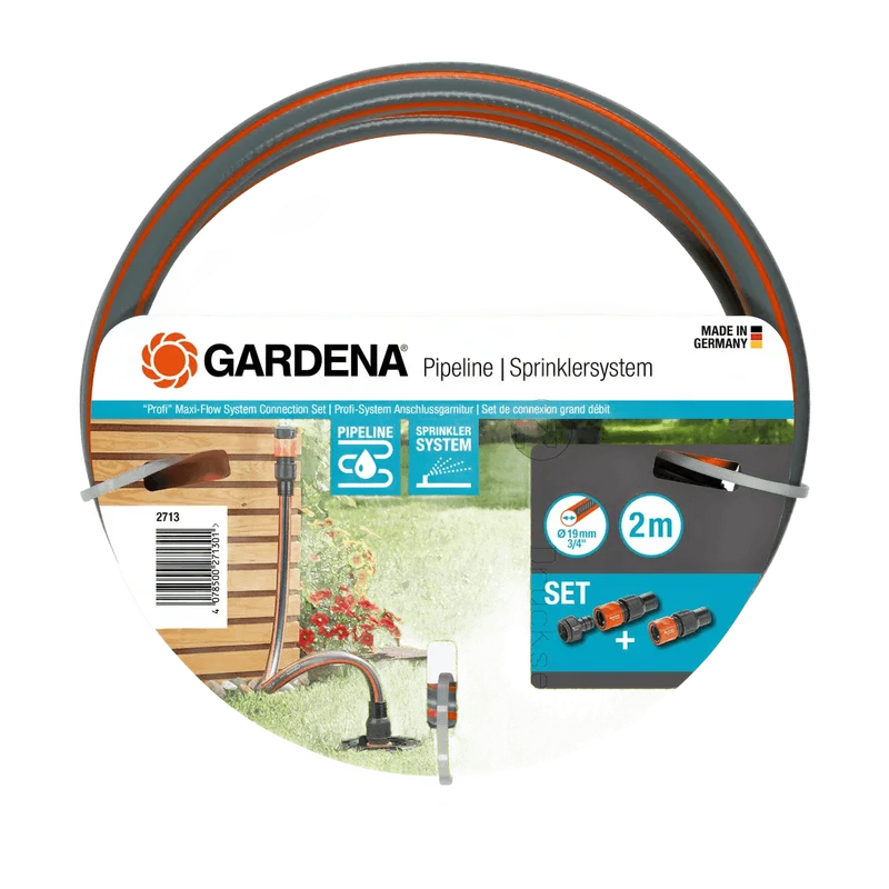 Gardena Profi Maxi-Flow aansluitgarnituur – 2 m, 19 mm (2713-20)