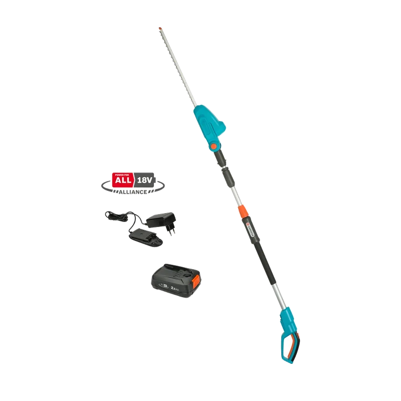 Gardena THS 42/18V P4A – telescoopheggenschaar, set met 2,5 Ah accu