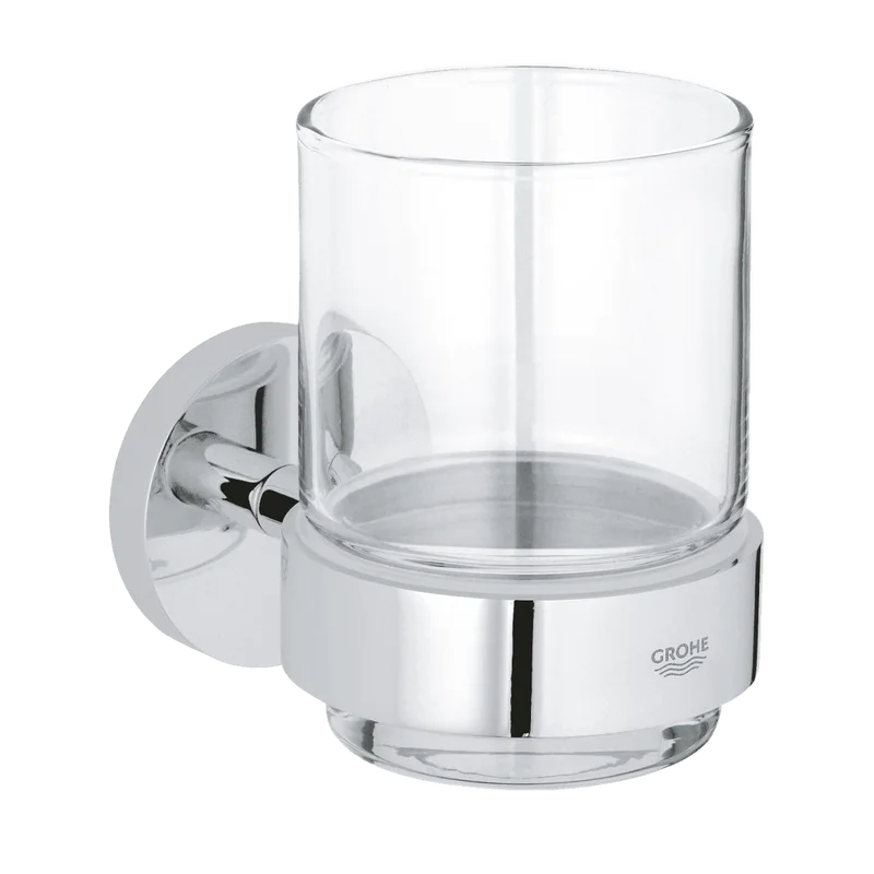 GROHE Essentials glashouder met glas – chroom, 40447001