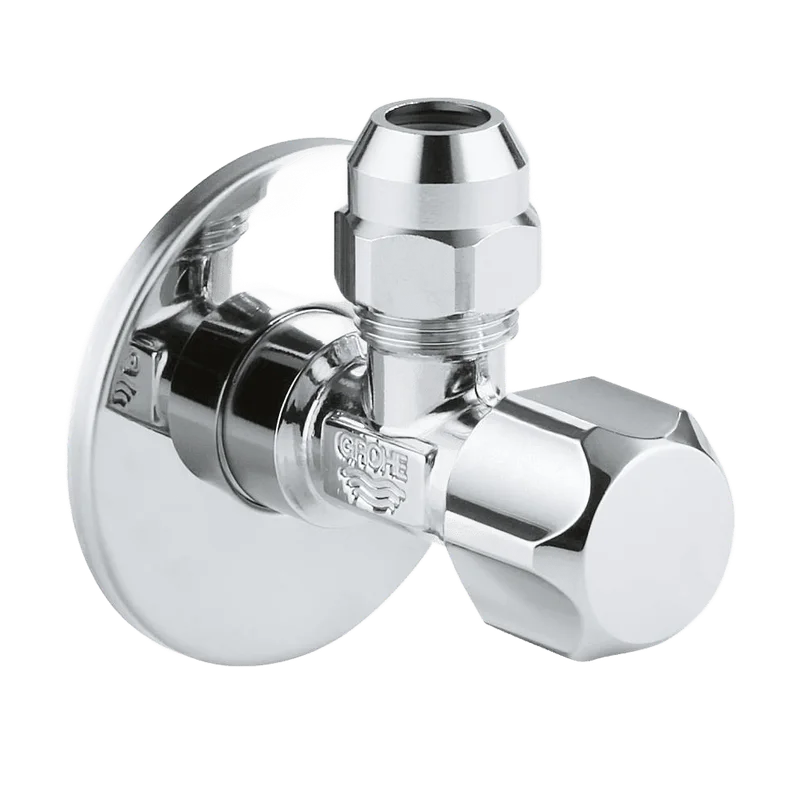GROHE hoekstopkraan 22018000 – 1/2" x 3/8", knel 10 mm, chroom