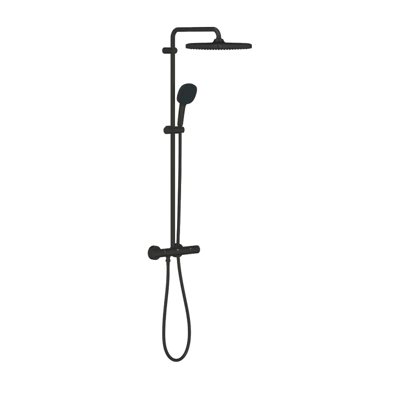 GROHE Vitalio Comfort 250 douchesysteem – thermostaat, Matt Black